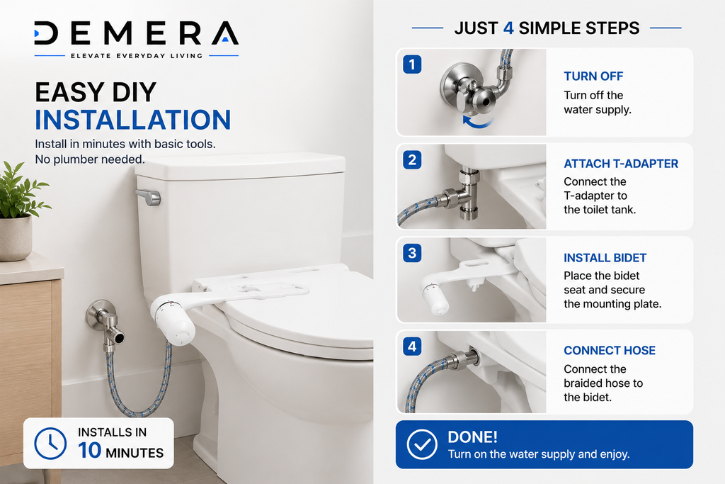 DEMERA™ Ultra-Slim Smart Bidet
