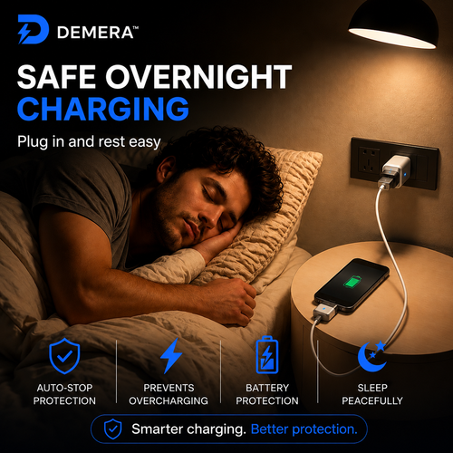 DEMERA™ SmartCharge™ — 140W Auto-Stop Charging Adapter